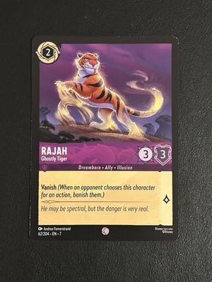 Rajah - Ghostly Tiger 62/204 Archazia's Island Regular - Disney Lorcana