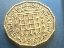 1962 Elizabeth II British Threepenny 3d