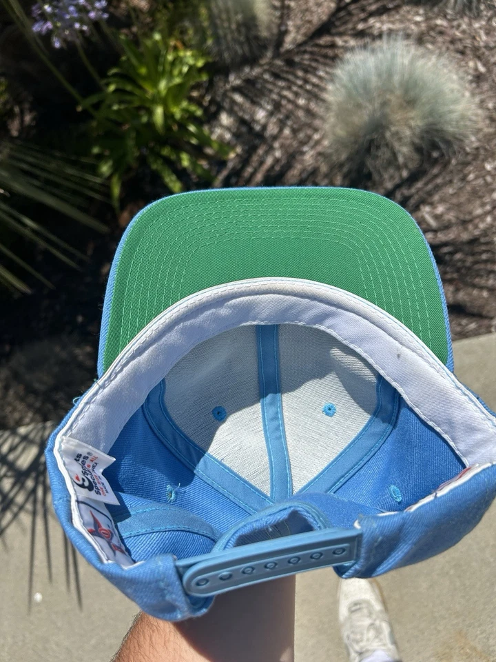 Винтажная шерстяная бейсболка University Of North Carolina UNC Tarheels Script синяя - Изображение 4 из 4