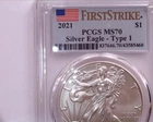 2021 Type 1 Silver American Eagle PCGS MS70 First Strike!  *Take a Look*