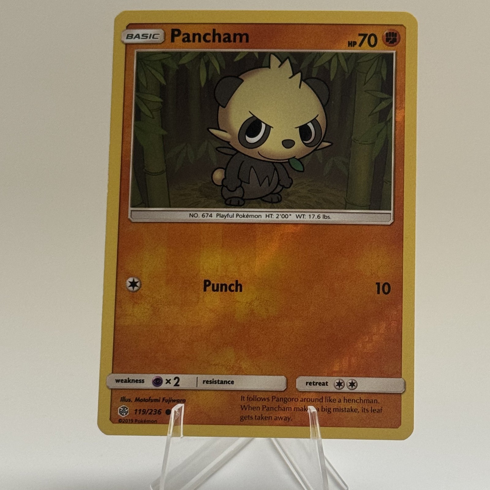 Pancham 119/236 SM: Cosmic Eclipse Reverse Holo NM