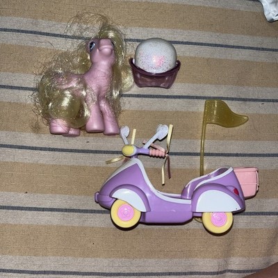 Vintage My Little Pony Cupcake G3 Pony With Scooter Helmet