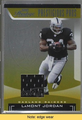 2006 Playoff Prestige Gold Materials 2/25 LaMont Jordan #PP-30 READ 0af