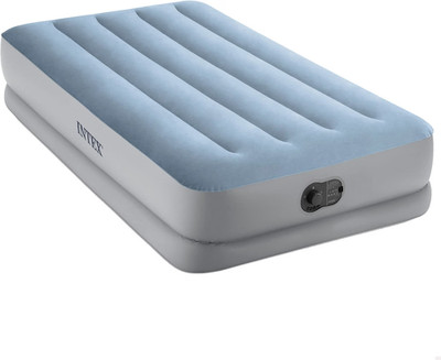 Intex Twin Dura-Beam Comfort Luftbett mit Fastfill USB-Pumpe, aufgeblasene Größe