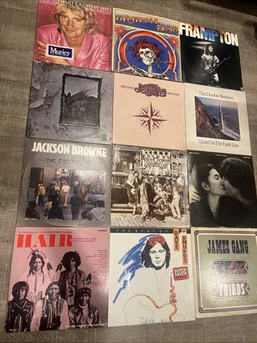 Lot Of 25 Rock/Misc Vinyl:Grateful Dead,Zepplin, yes, CSN