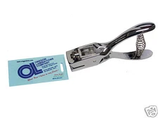 Hand Held Badge Slot Punch for Hole in ID Cards