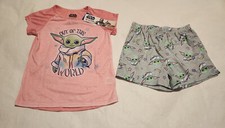 NWT Star Wars Grogu Out of this World Pajamas PJs 2PC 7-8 Girls