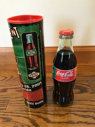 Vintage 2001 Coca Cola Super Bowl XXXV Full Sealed Bottle In Tube Ravens Giants - Picture 23 of 24