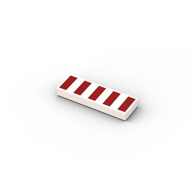 Danger Stripes   original printed LEGO  brick tile /LT 13003