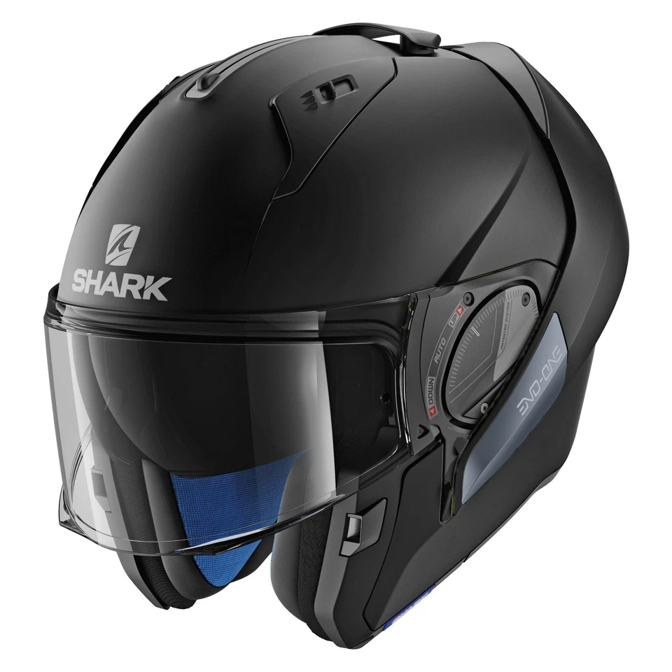 Casco de motocicleta modular Open Box Shark adultos EVO-One 2 negro mate - M Foto 2 de 4