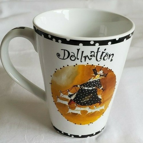 Taza de café de gres Jennifer Garant Roscher Dollnation taza de té dálmata 10 oz - Imagen 4 de 7