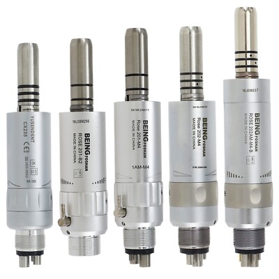 BEING Dental Slow Low Speed Air Motor Handpiece 2 4 6 Hole LED Fiber Optic KAVO