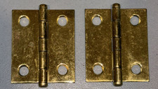 NOS Vintage Brass 1 1/2" Hinge - Set of 2