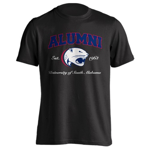 Camiseta de manga corta con logotipo de ex alumnos de la Universidad del Sur de Alabama Jaguars - Imagen 11 de 18