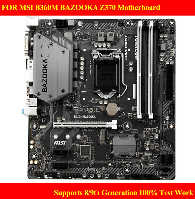 i5-8400+MSI B360M BAZOOKA マザーボードセット For MSI B360M BAZOOKA Motherboard Supports 8/9th Gen CPU 1151 DDR3
