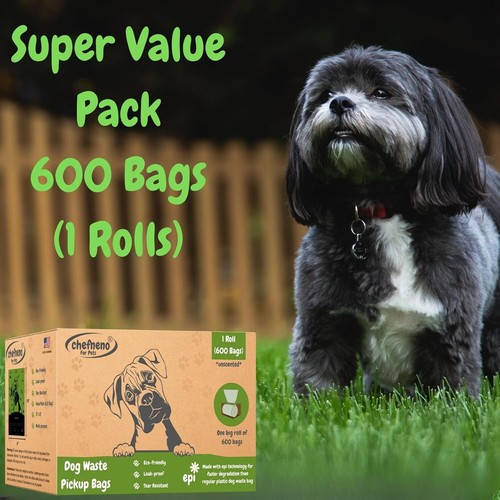 Dog Poop Bags (600 - 1200 Bags) One Big Roll Eco-friendly Doggy Poop Bags - Picture 8 of 10