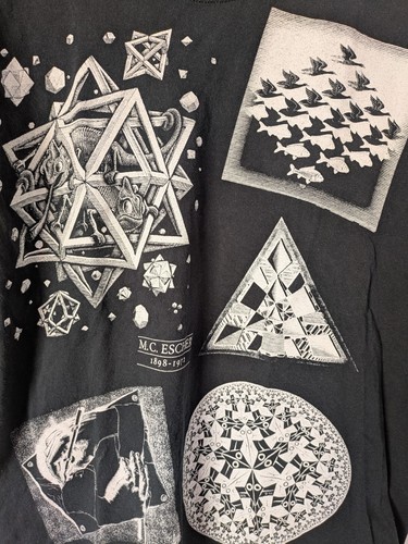 Escher black t-shirt size XXS - Picture 5 of 5