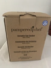 Pampered Chef Ceramic Egg Cooker. Brand New Never Used. 