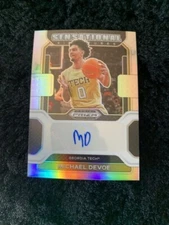 Michael Devoe 2022/23 Panini Prizm Draft Sensational Signature Silver Auto RC SP