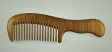 Mr.  Mrs. Comb Natural Jade Sandalwood Handle Comb