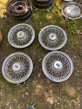 1980s Pontiac Buick Chevy Olds wire spoke wheel hubcap hub cap set 14 inch GM