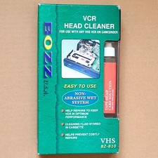 Bozz U.S.A. VCR Head Cleaner Non Abrasive Wet System VHS BZ-810