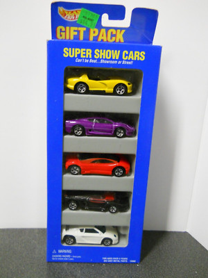 1995 Hot Wheels Gift Pack Super Show Cars 1/64 Scale Track System Lot A