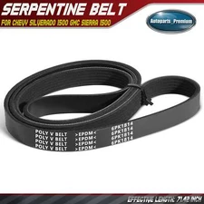 71.42" Serpentine Belt for Chevy Silverado 1500 Suburban GMC Sierra 1500 Yukon