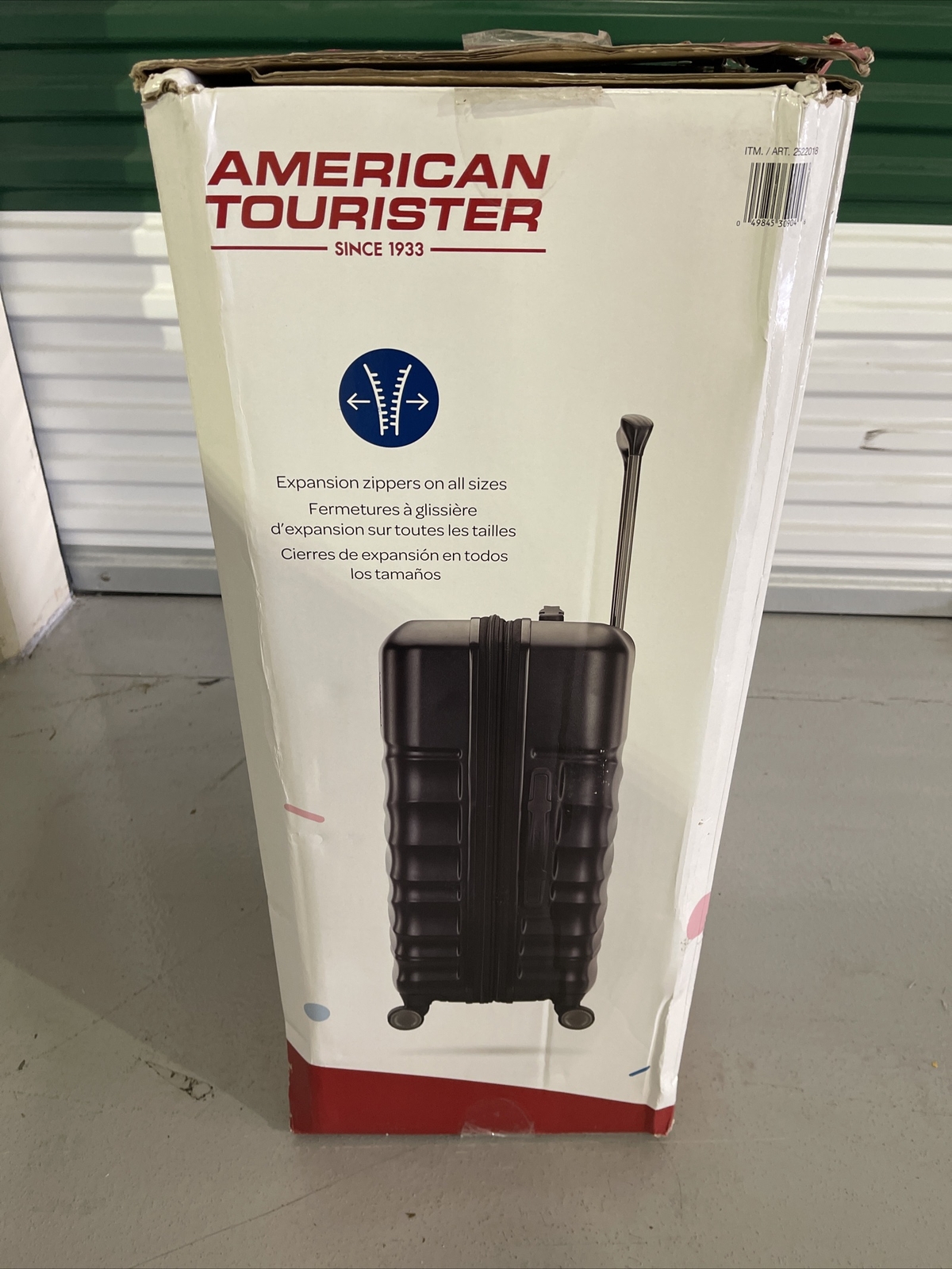 American Tourister Tranquil 3piece Hardside Luggage Set Black NOB eBay