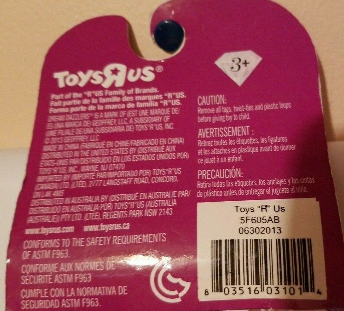 Toys "R" Us Dream Dazzlers 3Necklace & 6Bracelet 3 yrs+ Design 2 New