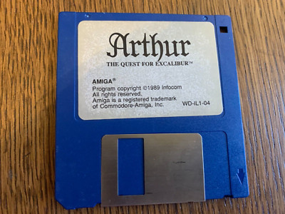 ARTHUR QUEST FOR EXCALIBUR GAME AMIGA 3.5'' INCH FLOPPY(S) TESTED EXC CONDITION