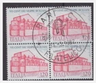 ITALY 1982 - SICILIAN VESPERS QUARTINA USED UNC