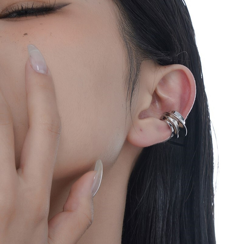 ピアス STONEHENgE Silver single ear cuff STONEHENgE】シルバー素材 ローズゴールドピアス SC1256