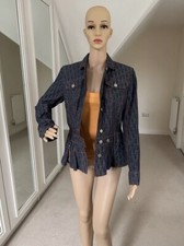 Vintage Christian Dior By John Galliano 2006 Monogram Denim Jacket - Dior Flight