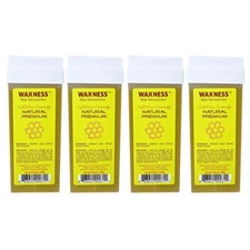Waxness Wax Necessities Natural Premium Soft Wax Cartridge 3.38oz 100g Pack of 4