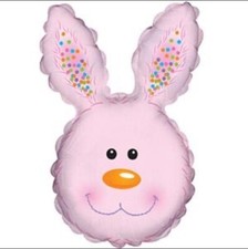 30 Pink Bunny Head Balloons 25 Pack