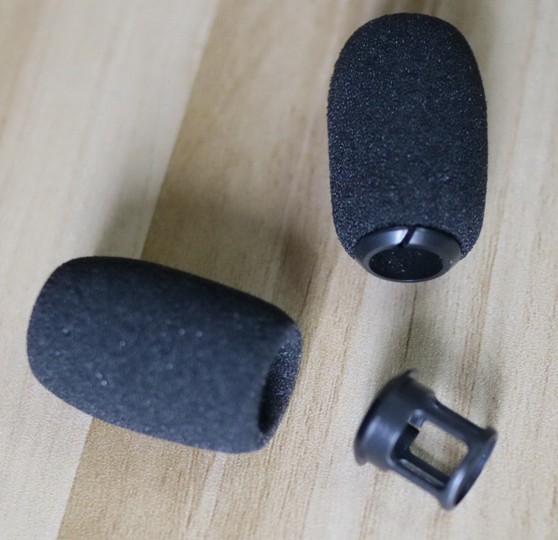 2 piezas micrófono bola de espuma esponja micrófono parabrisas + plástico para Shure Beta98 WB98