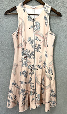 Bar III Dress 4 Pink Floral Fit Flare Sleeveless Y2K Maximalist Party Romantic