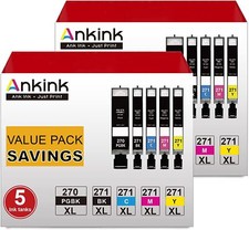10x Premium PGI-270XL CLI-271XL Ink For Canon PIXMA MG7720 TS8020 TS9020 No Gray