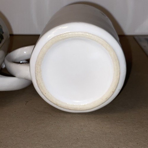 Vintage Weihnachtstasse Zuckerstange gelb rot 2Z - Bild 9 von 9