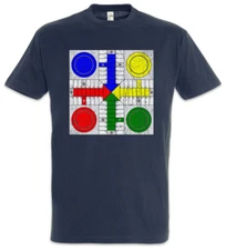 Parcheesi Board T-Shirt Game Geek Nerd Dice Dices Retro