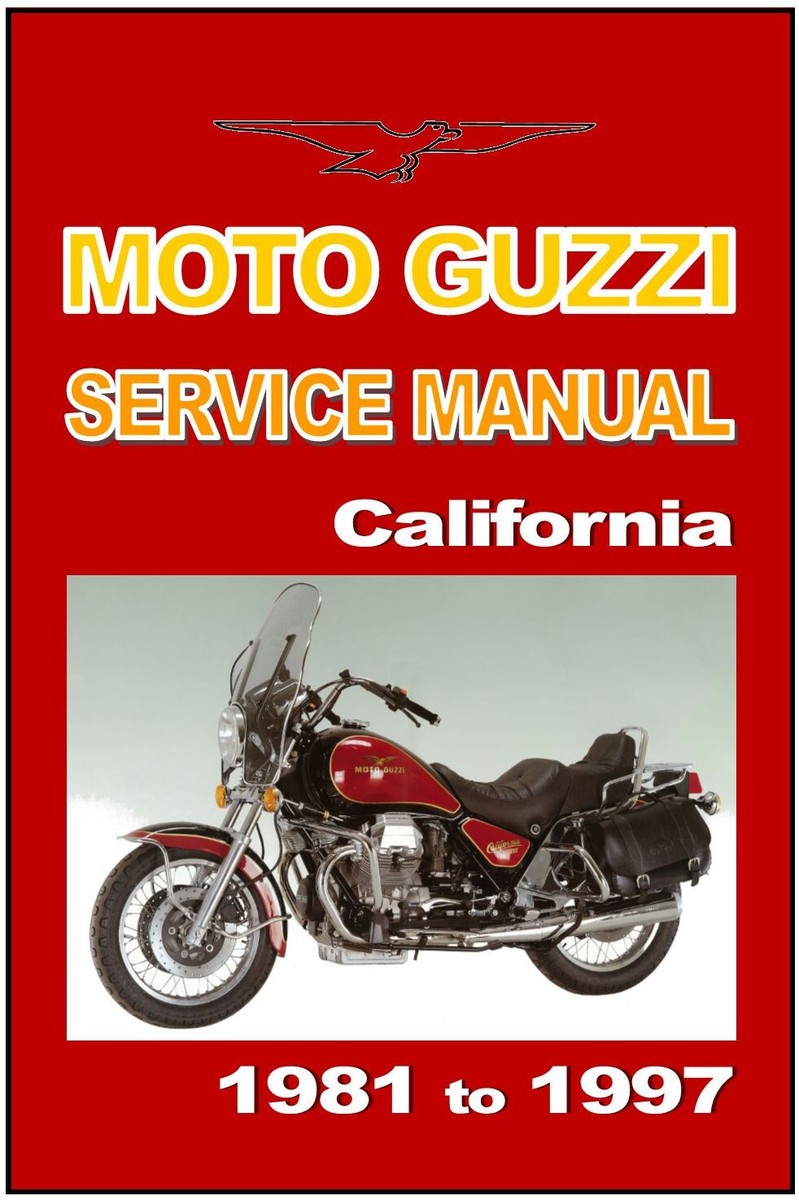 MOTO GUZZI モトグッチ　メンテナンスブック　説明書 MOTO GUZZI モトグッチ メンテナンスブック 説明書 MOTO GUZZI