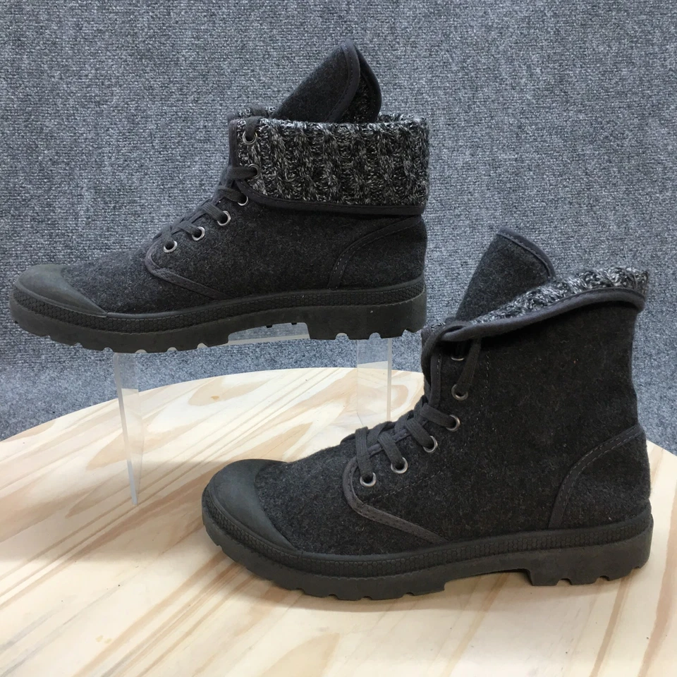 Ракета собаки ботинки женщин 8,5 пилот Джошуа сложить над шнурует вверх зимние ботинок серый - Изображение 2 из 4