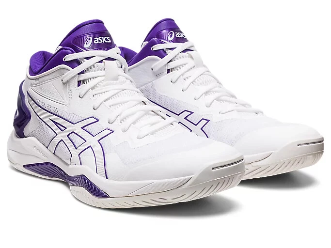 ASICS GELBURST 27 1063A066 101 White Gentry Purple Basketball Shoes