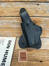 Don Hume H720 28CS Black Leather Paddle Holster For KAHR K40P40