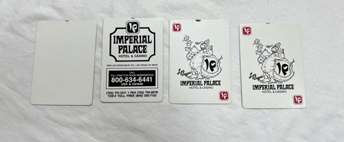 Imperial Palace Casino Gemaco Playing Cards Red Full Set Edge Marked Vintage - Picture 9 of 10