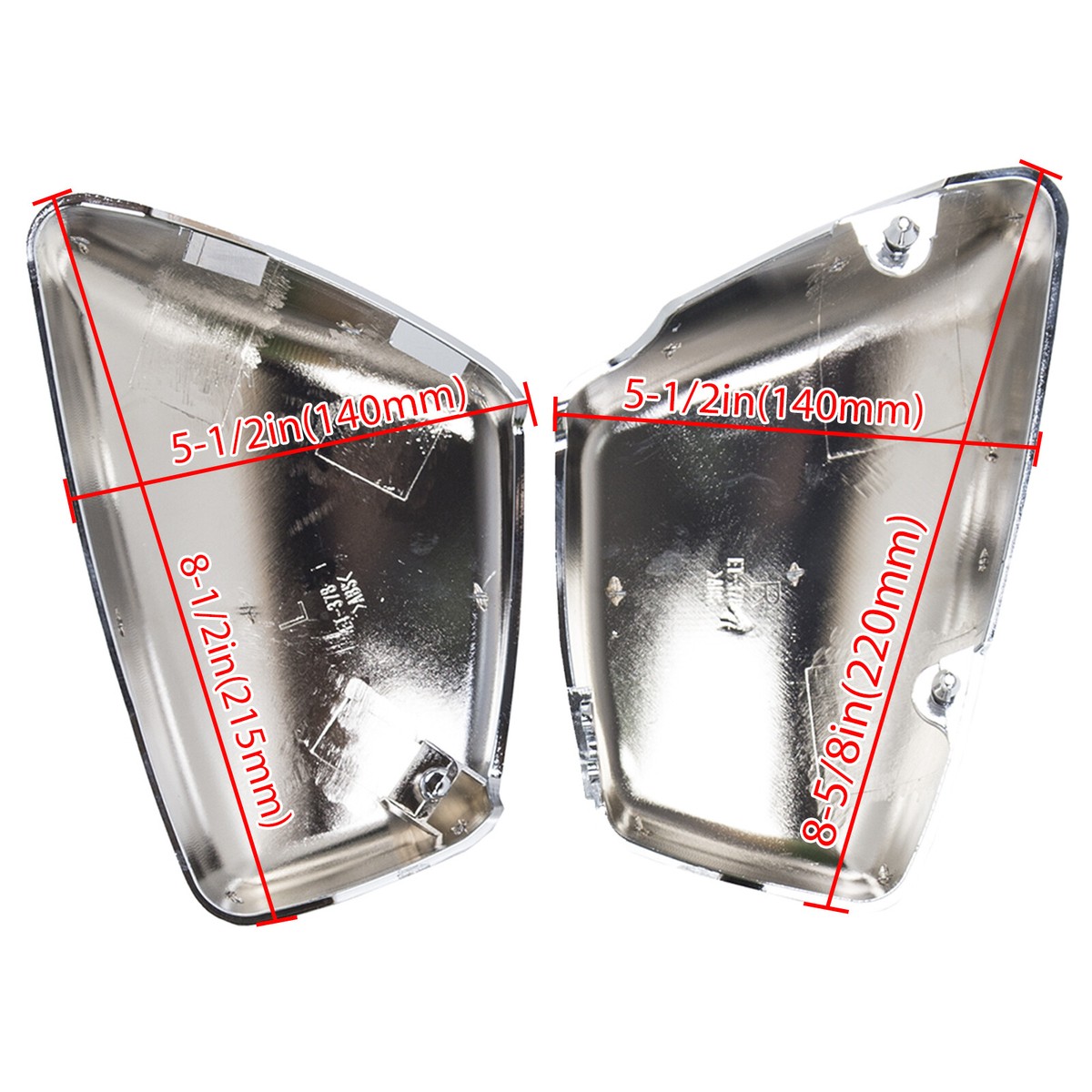 Chrome L/R Panel Battery Side Cover For Yamaha XV 700 750 1000