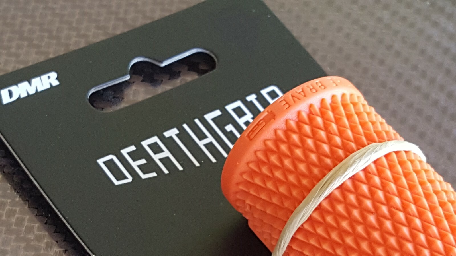 DMR BRENDOG DeathGrip Grips (PAIR) MTB BMX Bike Death Grip (Thick) Tango Orange eBay