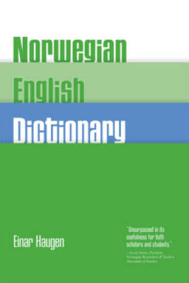 Norwegian-English Dictionary: A Pronouncing and Translating Dictionary of - GOOD