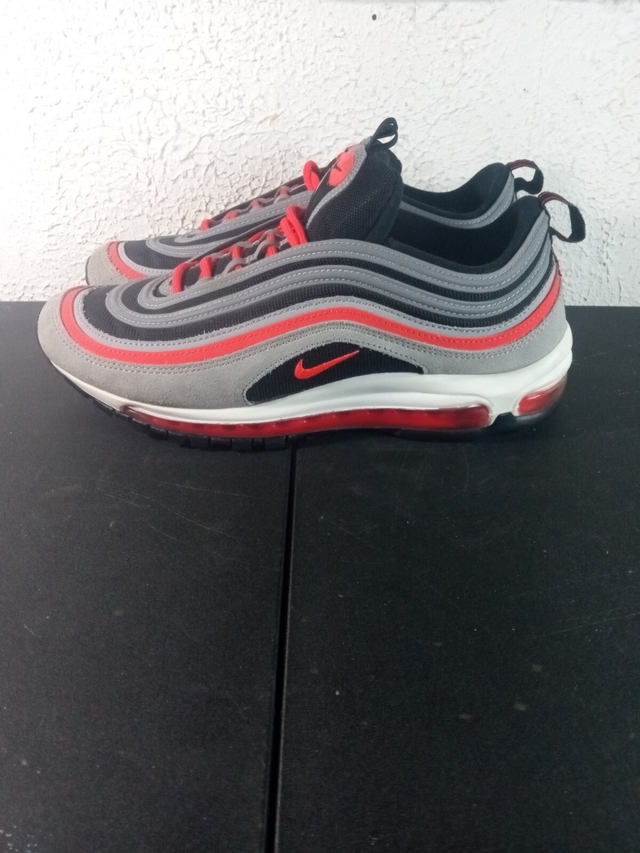 Size 10 Nike Air Max 97 Wolf Grey Radiant Red for sale online